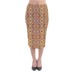 Hsc2 10 Velvet Midi Pencil Skirt