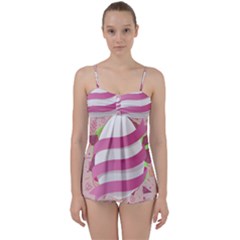 Easter Egg Colorful Spring Color Babydoll Tankini Set by Pakrebo