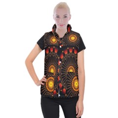 Ornaments Filigree Bright Women s Button Up Vest by Pakrebo