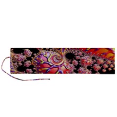 Fractals Colorful Pattern Roll Up Canvas Pencil Holder (l)