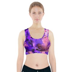 Fractal Flower Sports Bra With Pocket