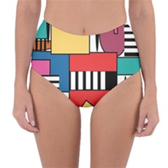 Tajah Olson Designs  Reversible High-waist Bikini Bottoms by TajahOlsonDesigns