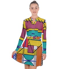 Design 10 Long Sleeve Panel Dress by TajahOlsonDesigns