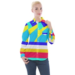 Down Spiral Women s Long Sleeve Pocket Shirt