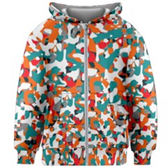 Pop Art Camouflage 1 Kids  Zipper Hoodie Without Drawstring by impacteesstreetweareight