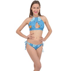 Patokip Cross Front Halter Bikini Set