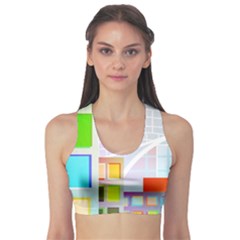 City Modern Business Skyscrapers Sports Bra by Pakrebo