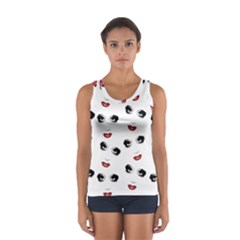 Bianca Del Rio Pattern Sport Tank Top  by Valentinaart