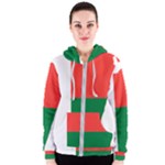 Madagascar Flag Map Geography Women s Zipper Hoodie