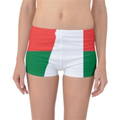 Madagascar Flag Map Geography Reversible Boyleg Bikini Bottoms by Sapixe