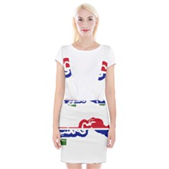 Gambia Flag Map Geography Outline Braces Suspender Skirt by Sapixe