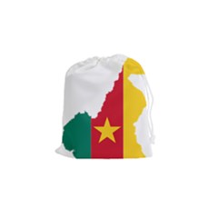 Cameroon Flag Map Geography Drawstring Pouch (small)