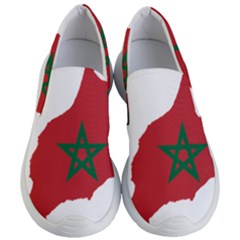 Morocco Flag Map Geography Outline Women s Lightweight Slip Ons by Sapixe