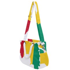 Guinea Flag Map Geography Outline Rope Handles Shoulder Strap Bag by Sapixe