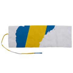 Sweden Country Europe Flag Borders Roll Up Canvas Pencil Holder (m) by Sapixe