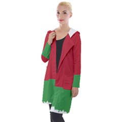 Belarus Country Europe Flag Hooded Pocket Cardigan by Sapixe