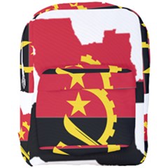 Angola Flag Map Geography Outline Full Print Backpack by Sapixe