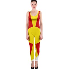 Macedonia Country Europe Flag One Piece Catsuit by Sapixe