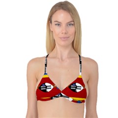 Swaziland Flag Map Geography Reversible Tri Bikini Top by Sapixe