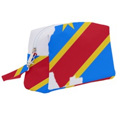 Democratic Republic Of The Congo Flag Wristlet Pouch Bag (large) by Sapixe