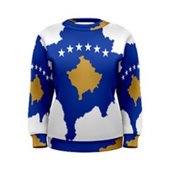 Kosovo Country Europe Flag Borders Women s Sweatshirt by Sapixe