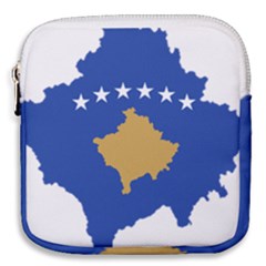 Kosovo Country Europe Flag Borders Mini Square Pouch by Sapixe