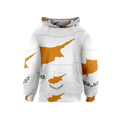 Cyprus Country Europe Flag Borders Kids  Pullover Hoodie by Sapixe