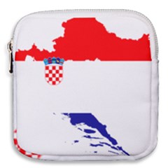 Croatia Country Europe Flag Mini Square Pouch by Sapixe