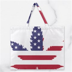 Marijuana Drugs Cannabis Drug Hemp Zipper Large Tote Bag by Sapixe