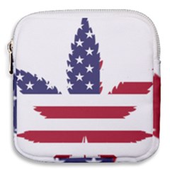 Marijuana Drugs Cannabis Drug Hemp Mini Square Pouch by Sapixe