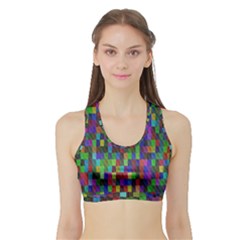 B 7 Sports Bra With Border by ArtworkByPatrick