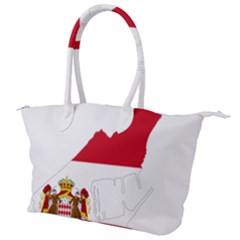 Monaco Country Europe Flag Borders Canvas Shoulder Bag by Sapixe