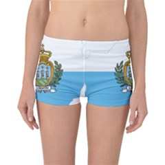 San Marino Country Europe Flag Boyleg Bikini Bottoms by Sapixe