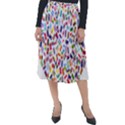 Heart Flags Countries United Unity Classic Velour Midi Skirt  View1