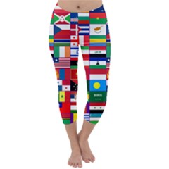 Flags Countries International Capri Winter Leggings  by Sapixe