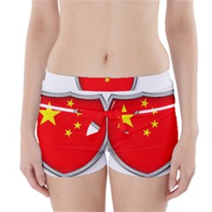 Flag China Country Nation Asia Boyleg Bikini Wrap Bottoms by Sapixe