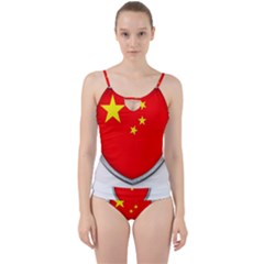 Flag China Country Nation Asia Cut Out Top Tankini Set by Sapixe