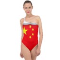 Flag China Country Nation Asia Classic One Shoulder Swimsuit View1