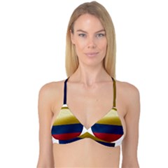 Colombia Flag Country National Reversible Tri Bikini Top by Sapixe