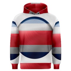 Costa Rica Flag Country Symbol Men s Overhead Hoodie by Sapixe