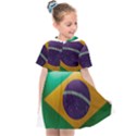 Brazil Flag Country Symbol Kids  Sailor Dress View1