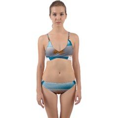 Argentina Flag Country Nation Wrap Around Bikini Set by Sapixe