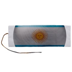 Argentina Flag Country Nation Roll Up Canvas Pencil Holder (m) by Sapixe