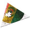 Bolivia Flag Country National Wooden Puzzle Triangle View3