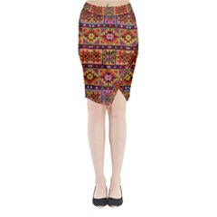 F 1 Midi Wrap Pencil Skirt by ArtworkByPatrick