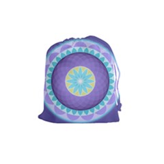 Mandala Circles Meditation Drawstring Pouch (medium)