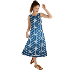 Mandala Flower Of Life Summer Maxi Dress