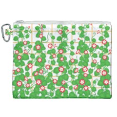 Flowering Vine Vine Ivy Flowers Canvas Cosmetic Bag (xxl) by Pakrebo