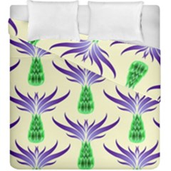 Thistles Purple Flora Flowering Duvet Cover Double Side (king Size) by Pakrebo