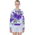 Watercolour Flowers Spring Floral Women s Tie Up Sweat View1